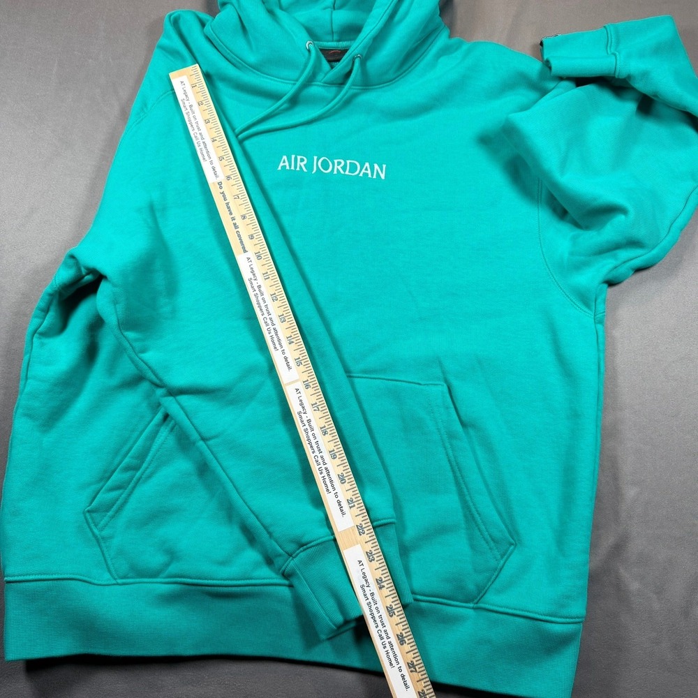 Jordan Air Jordan Mens XL Teal Pullover Hoodie Embroidered Logo Casual Athletic - Picture 9 of 15